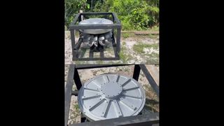 5KW-100RPM Γεννήτρια PM αξονικής ροής χωρίς πυρήνα που εργάζεται στη Βραζιλία #corelessgenerator#axialfluxgenerator