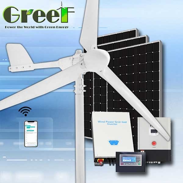 2KW μίνι στρόβιλος γεννητριών αέρα on/Off-πλέγματος ηλιακός υβριδικός για την εγχώρια ηλεκτρική ενέργεια