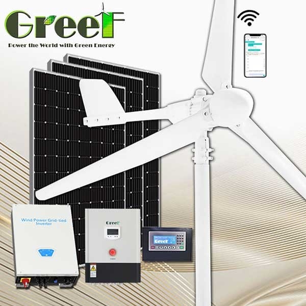 2KW On Grid Energy Πλήρης ανεμογεννήτρια οριζόντιου άξονα, κατασκευασμένη στην Κίνα
