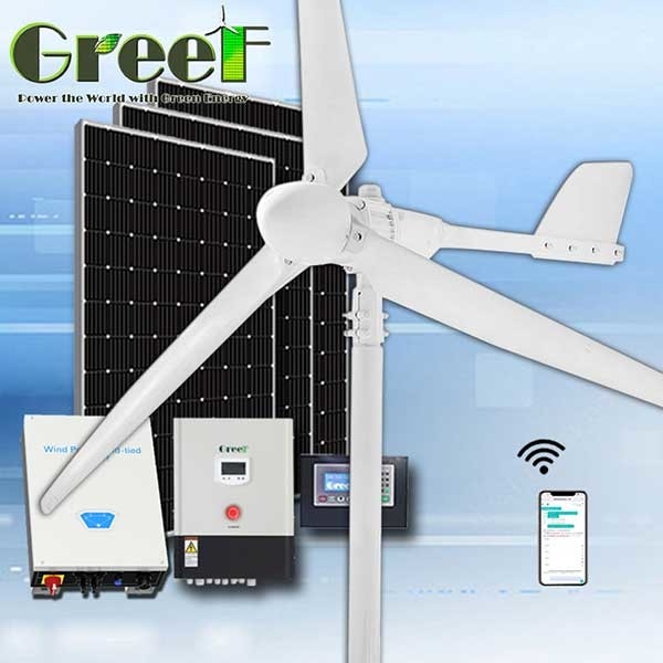 Home Low Speed ​​Off Grid On Grid Pitch Ανεμογεννήτρια Ανεμογεννήτρια Ανεμιστήρας 10KW