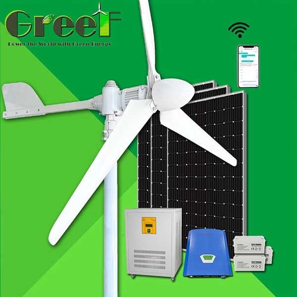 Home Low Speed ​​Off Grid On Grid Pitch Ανεμογεννήτρια Ανεμογεννήτρια Ανεμιστήρας 10KW