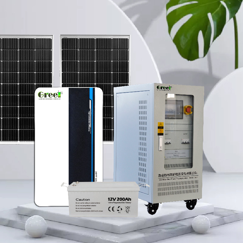 48-240V Έκδοση τάσης 5kw Ανεξάρτητο από το δίκτυο ηλιακό σύστημα με χρήση μπαταρίας τζελ