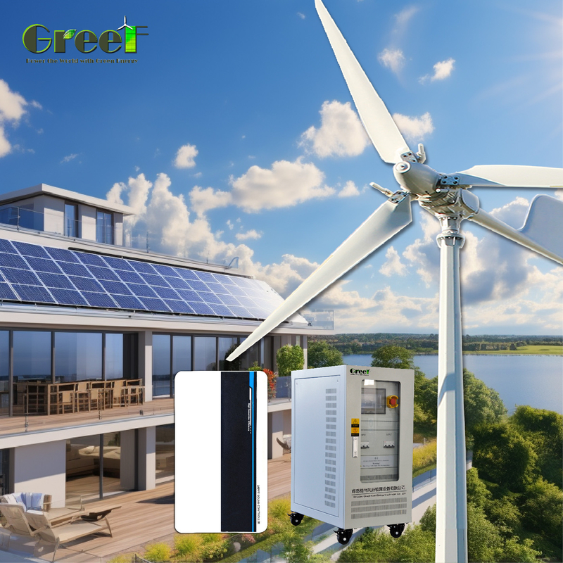 Δύναμη φορτίου 5kW Μικρό σύστημα ηλιακής ενέργειας εκτός δικτύου με PWM ελεγκτή φόρτισης