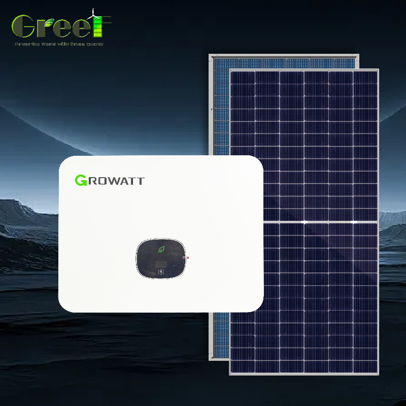 Μονοκρυσταλλικό 1kW-100kW ηλιακό πάνελ Σύστημα Grid Tie με παρακολούθηση για τη μεγιστοποίηση της παραγωγής ενέργειας