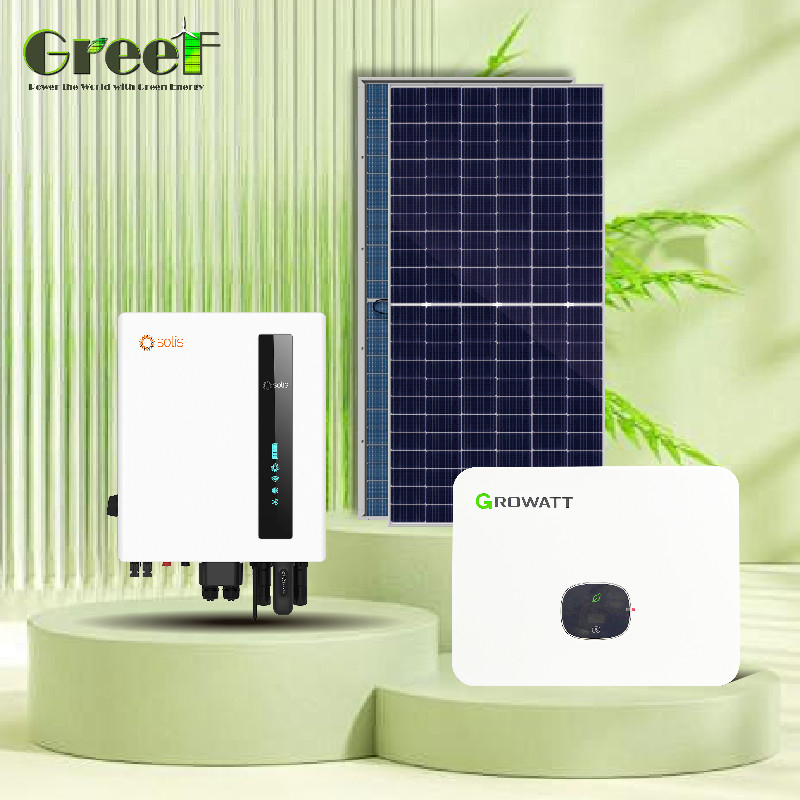 Μονοκρυσταλλικό 1kW-100kW ηλιακό πάνελ Σύστημα Grid Tie με παρακολούθηση για τη μεγιστοποίηση της παραγωγής ενέργειας