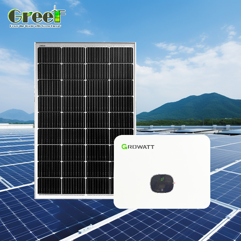 Ηλιακό σύστημα 5kW Ηλιακό σύστημα 5000W Υβριδικό ηλιακό σύστημα με τηλεχειριστήριο