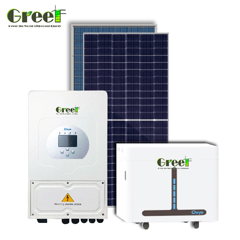 98% αποδοτικότητα Υβριδικό ηλιακό σύστημα 8Kw-10Kw ονομαστικής ισχύος εγκατάστασης φωτοβολταϊκών συλλεκτών