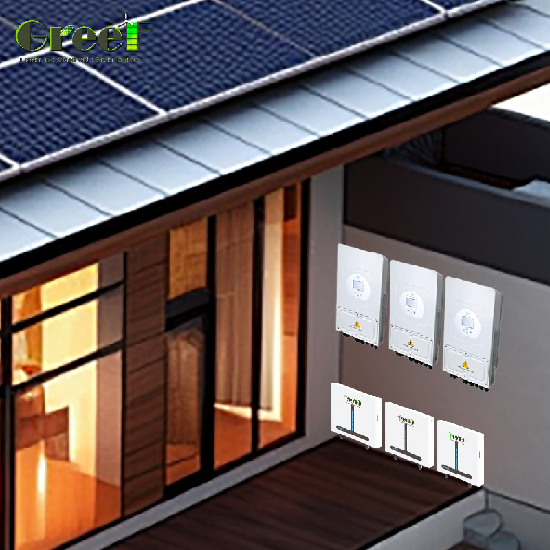 98% αποδοτικότητα Υβριδικό ηλιακό σύστημα 8Kw-10Kw ονομαστικής ισχύος εγκατάστασης φωτοβολταϊκών συλλεκτών