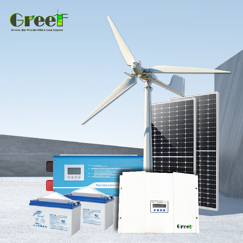 Επικεφαλής ανεμογεννήτρια 5KW υψηλή αποδοτικότητα παραγωγής ενέργειας