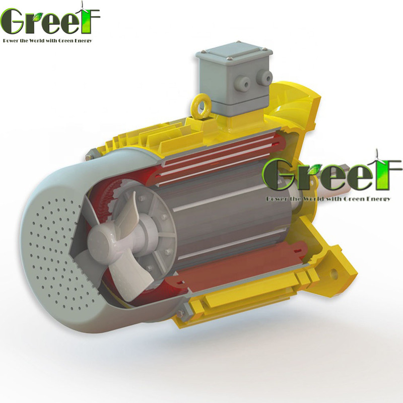 SKF γεννήτης μόνιμου μαγνήτη με IP54 προστασία αλουμινίου σώμα και σύρμα Cooper