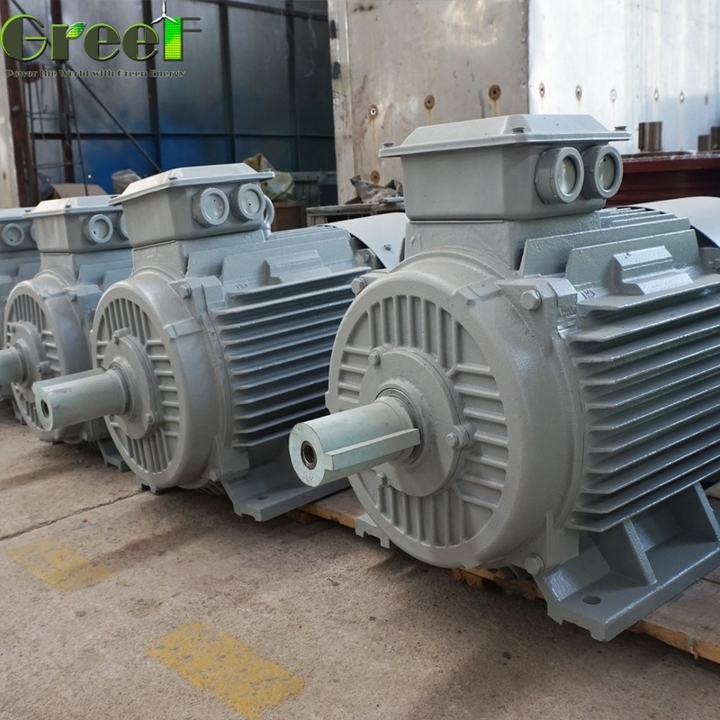 10kW γεννήτης μόνιμου μαγνήτη προσαρμοσμένη ονομαστική τάση 20rpm-3000rpm ονομαστική περιστροφή οικιακή χρήση για ανεμογεννήτρια