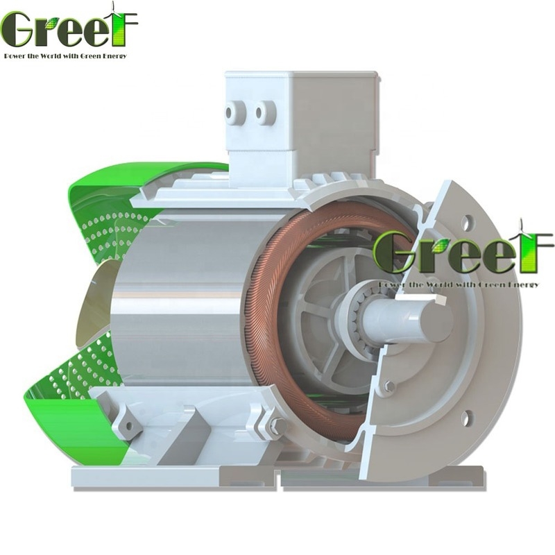 SKF γεννήτης μόνιμου μαγνήτη με IP54 προστασία αλουμινίου σώμα και σύρμα Cooper