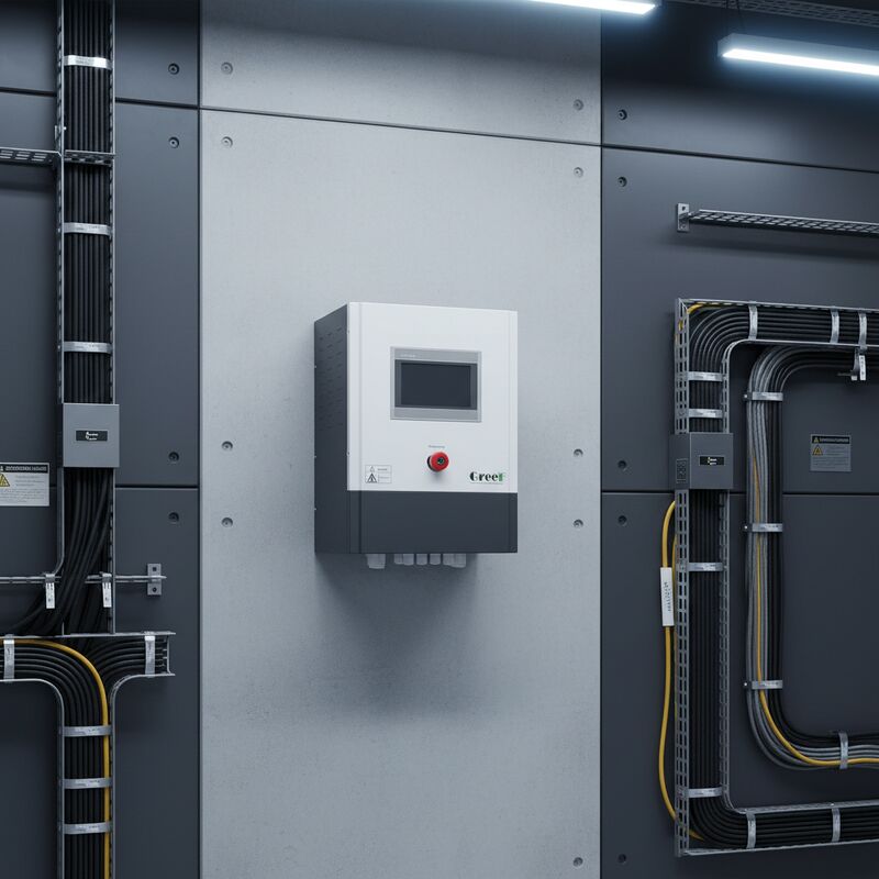 Εικονική οθόνη LCD στην ελεγκτή δικτύου με RS485 USB GPRS WIFI Ethernet επικοινωνιακή διεπαφή και ισχύ εξόδου από 1,5 kW έως 100 kW