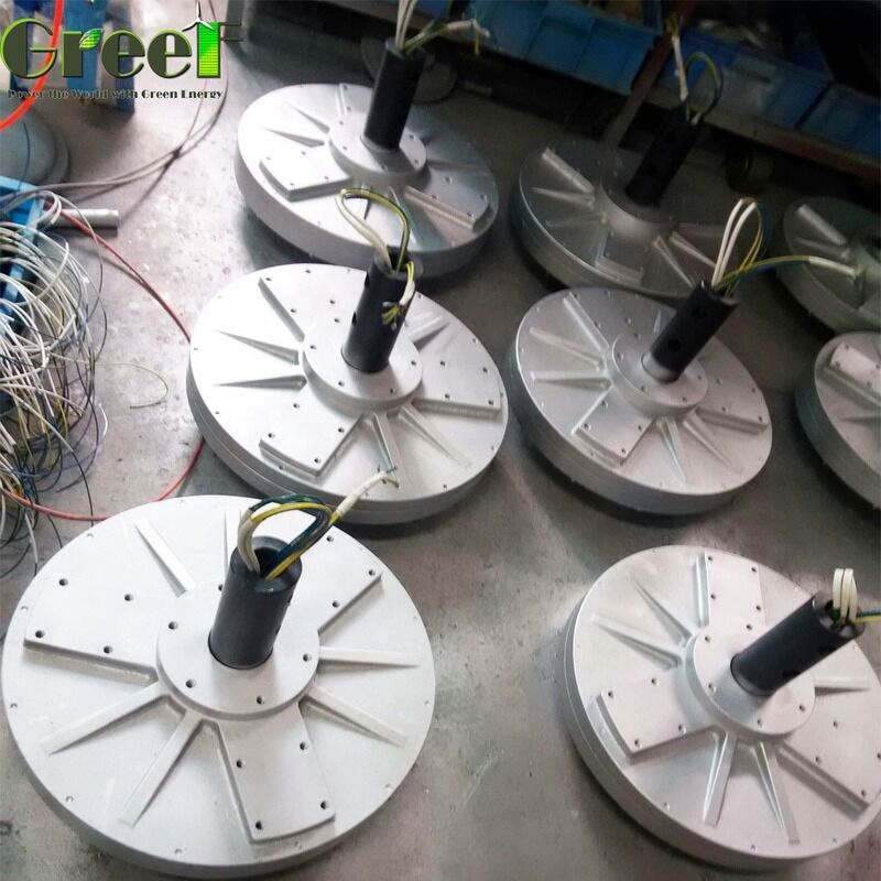 Ονομαστική ταχύτητα ρότορα 60 σ.α.λ. 700 σ.α.λ. Μηχανή παραγωγής ενέργειας με μόνιμους μαγνήτες χωρίς πυρήνα από κράμα αλουμινίου Σχεδιασμένο για ανθεκτικότητα και παραγωγή ενέργειας