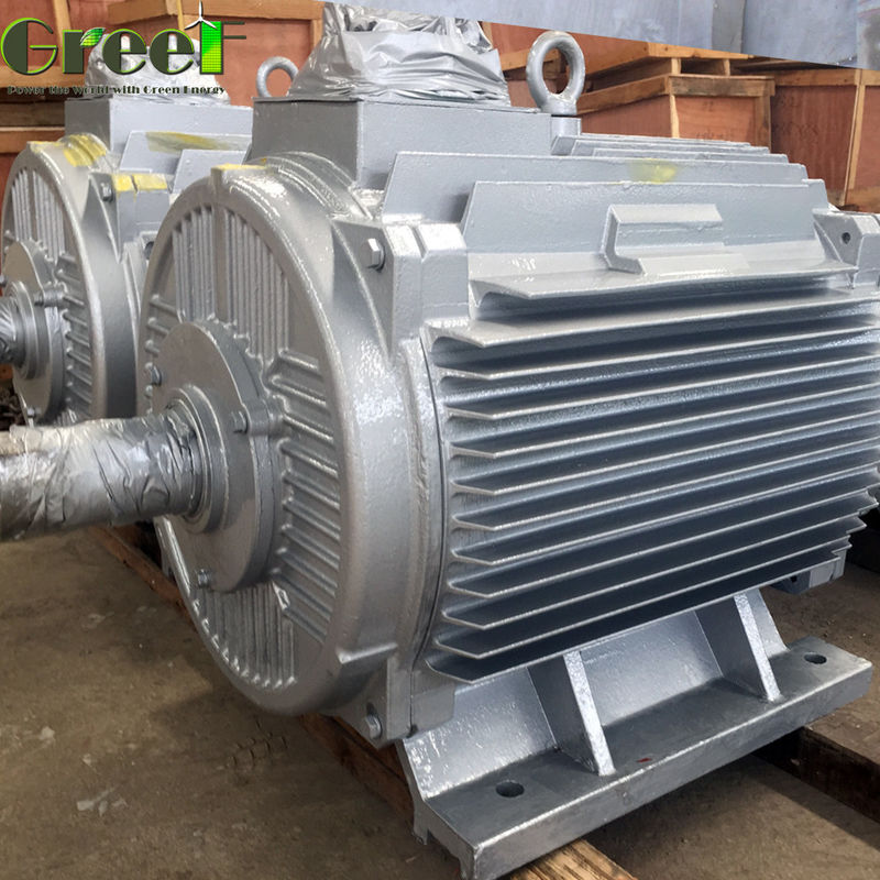 Γεννήτρια Υδροηλεκτρικής Ενέργειας 150kW 500KW 3 Φάσεων AC 300 Στροφών/λεπτό Σύγχρονη για Υδροηλεκτρικό Στρόβιλο